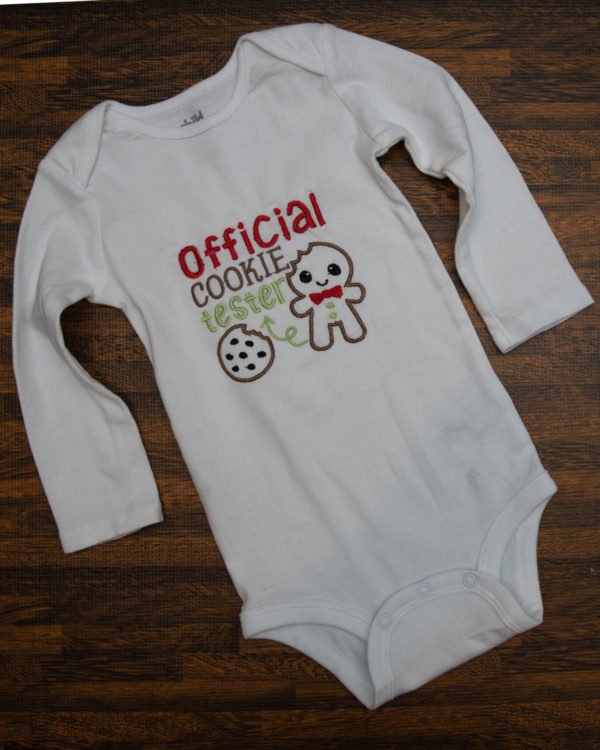 Official Cookie tester onesie