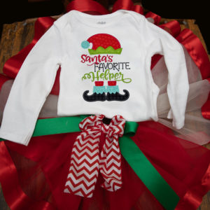 Santas little helper tutu set